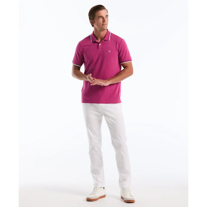 Penguin Tipped Pique Polo OPKSB720 // MAGENTA