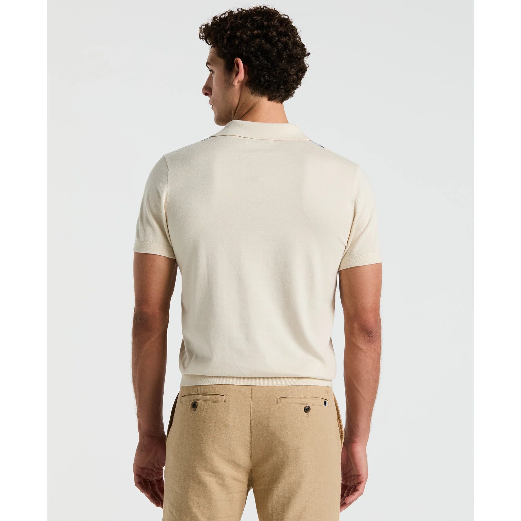 Penguin Vertical Stripe Sweater Polo OPGM2505 // BIRCH