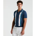 Penguin Vertical Stripe Sweater Polo OPGM2505 // SARGASSO SEA