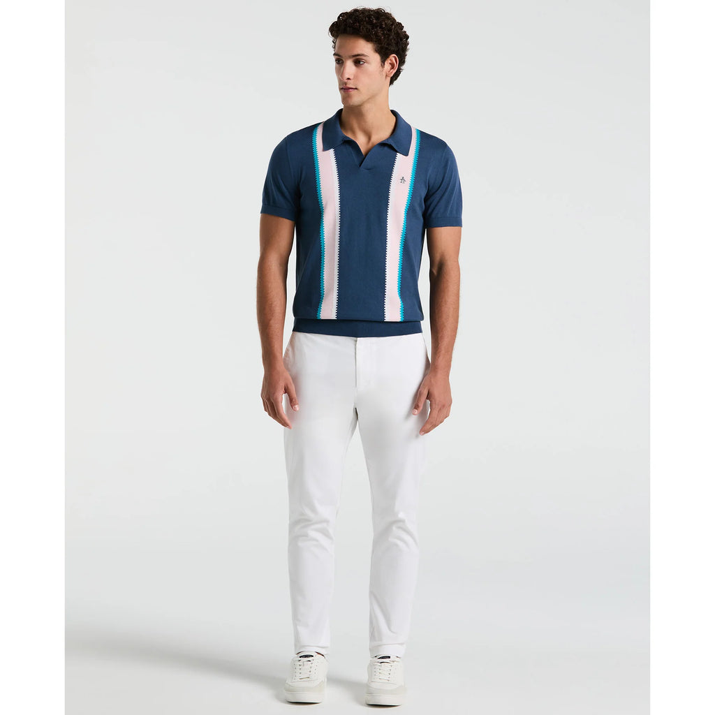 Penguin Vertical Stripe Sweater Polo OPGM2505 // SARGASSO SEA