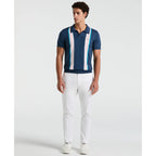 Penguin Vertical Stripe Sweater Polo OPGM2505 // SARGASSO SEA