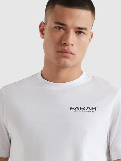 Farah Clissold Graphic Tee // WHITE 104