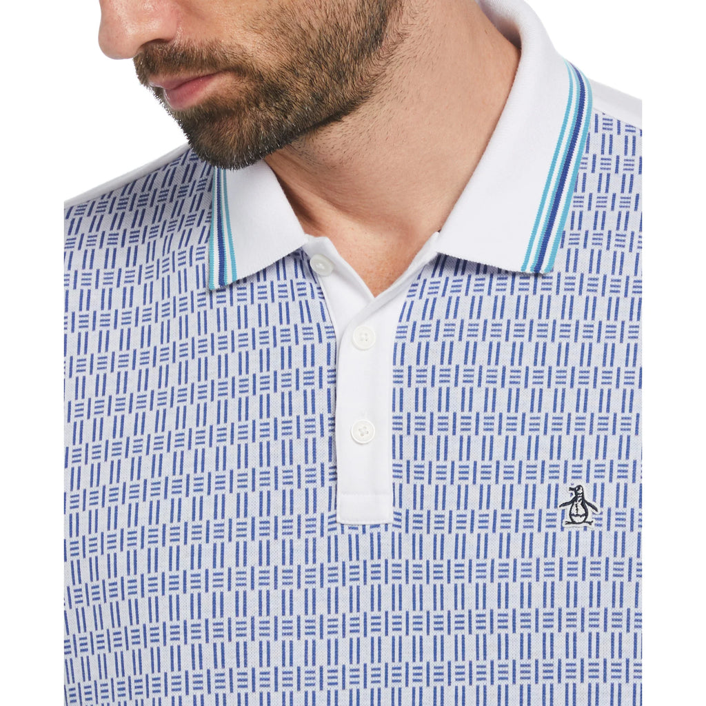 Penguin Jacquard Polo OPKM2431 // BRIGHT WHITE
