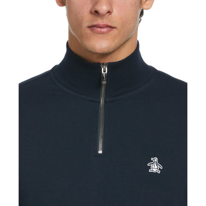 Penguin Pete Fleece Quarter Zip Sweatshirt OPKB0713 // DARK SAPPHIRE