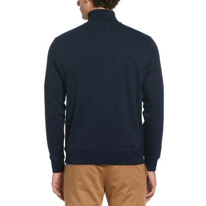 Penguin Pete Fleece Quarter Zip Sweatshirt OPKB0713 // DARK SAPPHIRE