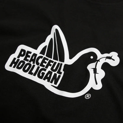 Peaceful Hooligan Outline T-Shirt // BLACK