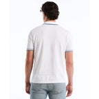 Penguin Stitch Stripe Button Front Sweater Polo OPGS2608 // BRIGHT WHITE