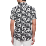 Penguin Floral Ecovero Shirt // DARK SAPPHIRE
