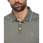 Penguin Jacquard Polo OPKF2415 // DUSTY OLIVE