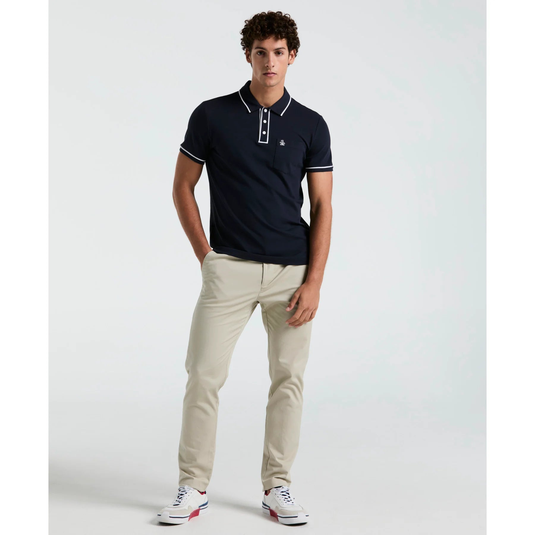Penguin Earl Pique Polo OPKB0690 // DARK SAPPHIRE