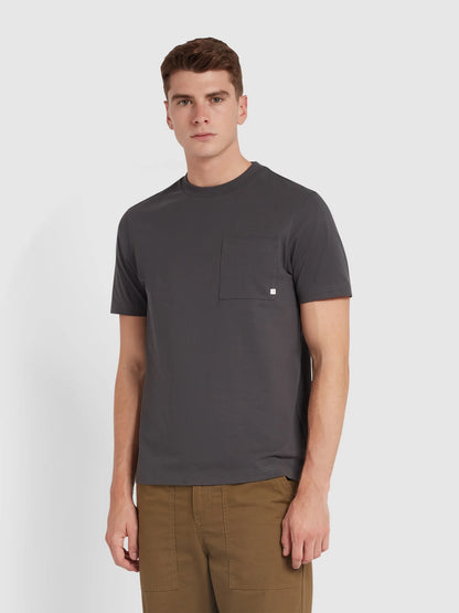 Farah Stacy Pocket Tee // CHARCOAL