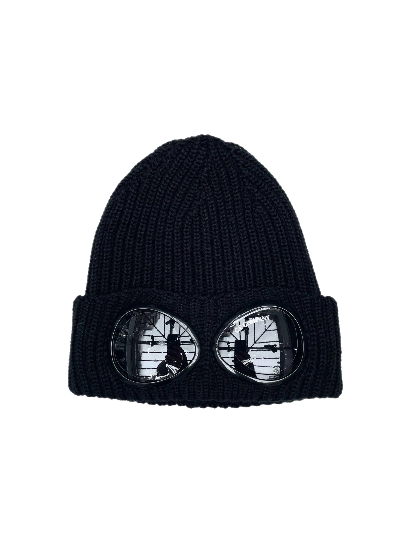 CP Company Goggle Hat Heavy Knit // SVART 999