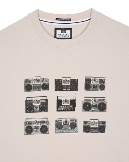 Weekend Offender Boombox Tee // PUMICE