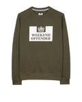 Weekend Offender Penitentiary Sweatshirt // DARK GREEN
