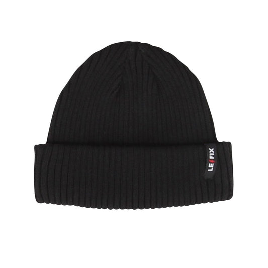 Le Fix Cotton Sailor Beanie // SVART