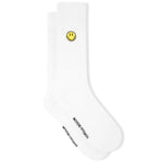 Weekend Offender Smiley Sport socks 3-pack // WHITE