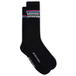Weekend Offender Twin Stripe Socks 3-pack // BLACK